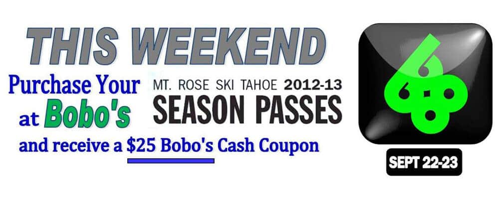 Mt. Rose Season Pass Bobos Mogul Mouse Coupon, Source: mtrose.com