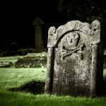 Gravestone in old cemetery