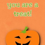 Halloween Printable: No Tricks, You Are a Treat, 2012 Copyright Christine Hull, Windy Pinwheel free halloween themed printable lunch box love notes