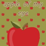 Halloween Printable: You're the Apple of My Eye, 2012 Copyright Christine Hull, Windy Pinwheel