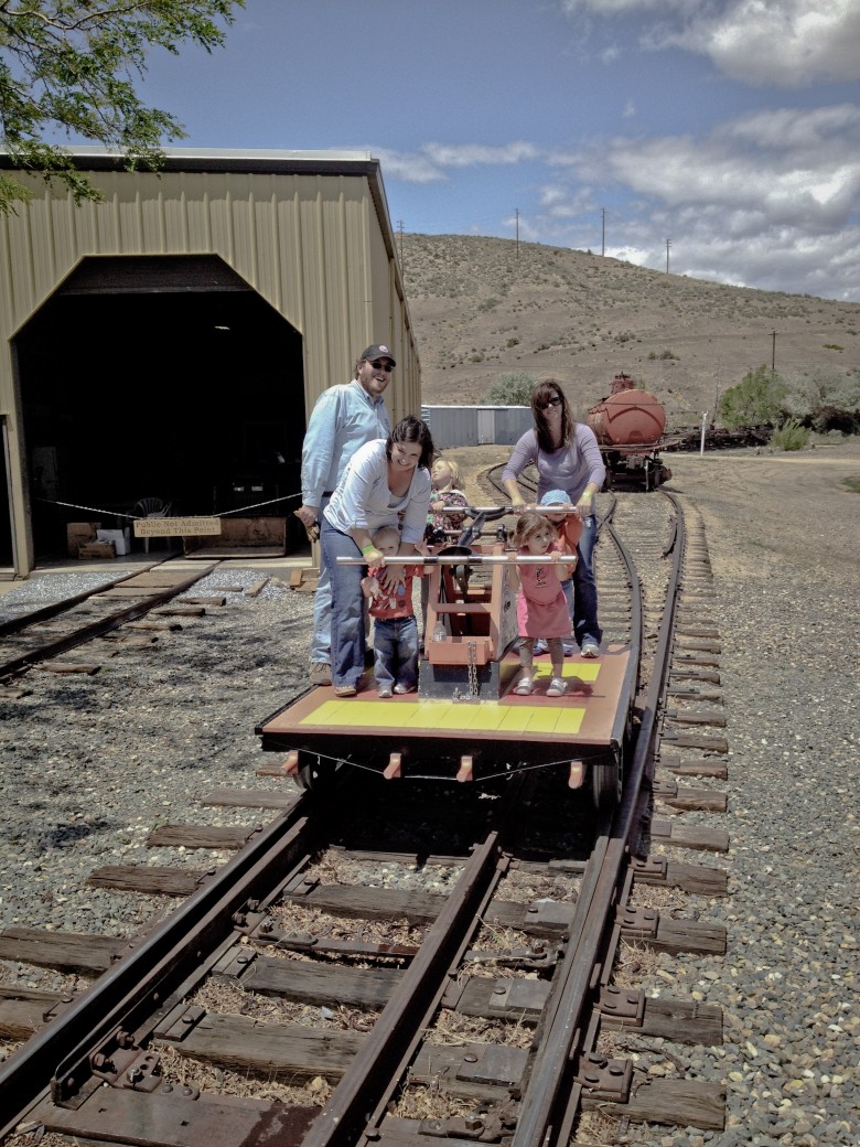 Nevada State Railroad Museum: Railroad Handcar, 2012 Copyright Will Hull, Windy Pinwheel nevada state railroad museum