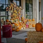 Jelly Belly Factory Tour: Pumpkins Out Front, 2012 Copyright Christine Hull, Windy Pinwheel