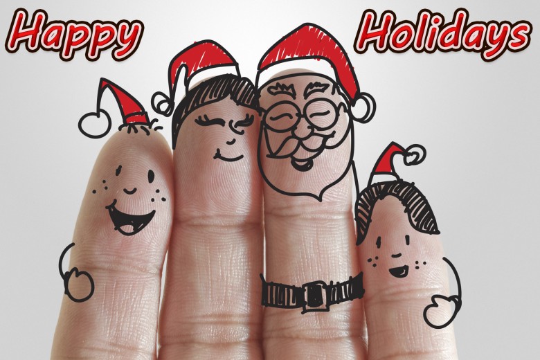 eCard: Fingers Family and Christmas [object object]