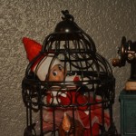 Elf on the Shelf: Close-up in a Cage, 2013 Copyright Will Hull, Windy Pinwheel