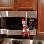 Elf on the Shelf: Microwave Handle, 2012 Copyright Will Hull, Windy Pinwheel