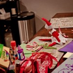 Elf on the Shelf: Scissors and Crayons, 2012 Copyright Will Hull, Windy Pinwheel