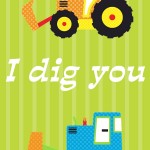 14 Days of Love Notes: I dig you, 2013 Copyright Christine Hull, Windy Pinwheel love notes for kids