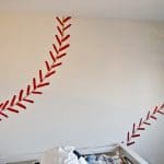 Boy's Room Baseball Wall: From the left, 2013 Copyright Will Hull, Windy Pinwheel