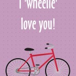 Healthy New Year's Lunch Box Printables: I 'wheelie' love you, 2013 Copyright Christine Hull, Windy Pinwheel healthy themed printable lunch box love notes