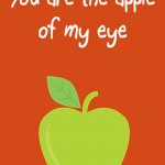 Back to School Lunch Box Notes: You are the apple of my eye, 2013 Copyright Christine Hull, Windy Pinwheel back to school printable lunch box love notes