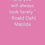 Bookmarks: Roald Dahl, Matilda, 2013 Copyright Will Hull, Windy Pinwheel printable reading bookmarks
