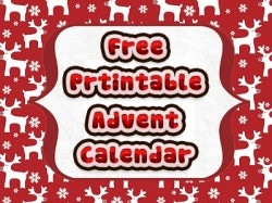 Christmas Advent Calendar: Free printable Advent calendar, 2013 Copyright Will Hull, Windy Pinwheel printable advent calendar