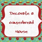 Christmas Advent Calendar: Decorate a gingerbread house, 2013 Copyright Christine Hull, Windy Pinwheel printable advent calendar