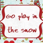 Christmas Advent Calendar: Play in the snow, 2013 Copyright Christine Hull, Windy Pinwheel printable advent calendar