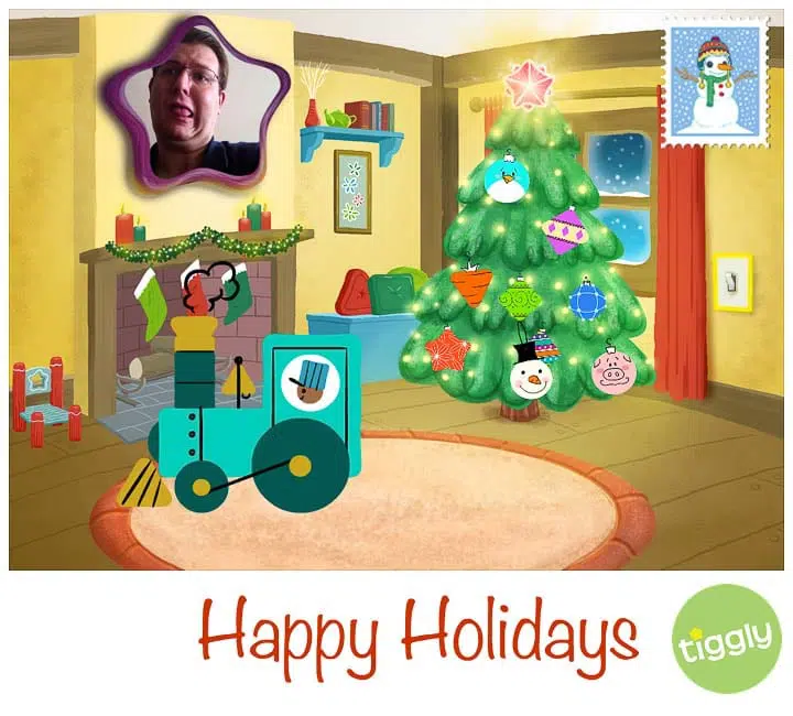 Tiggly Christmas: Christmas Card, Source: 2014 Copyright Will Hull, Windy Pinwheel tiggly christmas