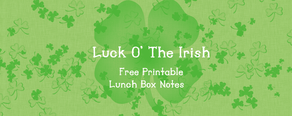 Luck O' The Irish Free Lunch Box Printables, 2014 Copyright Will Hull, Windy Pinwheel