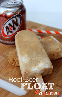 DIY root beer float popsicles, Source: Raining Hot Coupons