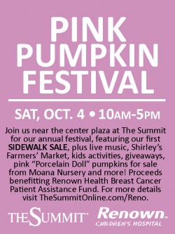 Pink Pumpkin Festival at The Summit in Reno, NV Sat. Oct. 4, 2014, Source: The Summit Reno