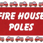 Firefighter Birthday Printables: Firehouse Poles, 2014 Copyright Christine Hull, Windy Pinwheel firefighter birthday party printables