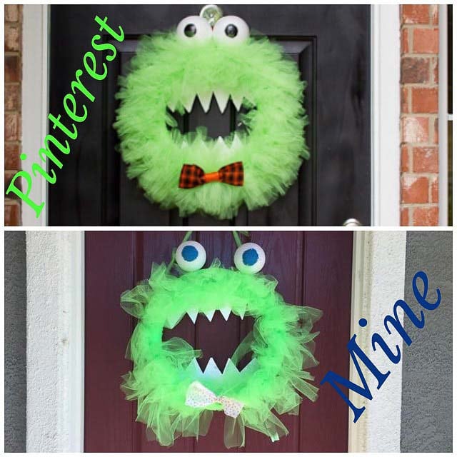 Monster Wreath: Comparison, 2014 Copyright Christine Hull, Windy Pinwheel