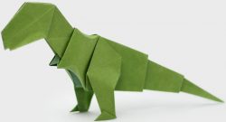 Kids craft ideas: Oragami T-Rex, Source: Jo Nakashima, YouTube kids craft idea