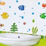 Kids bathroom vinyl wall graphics, Source: Twiisted Design Print Media vinyl wall graphics