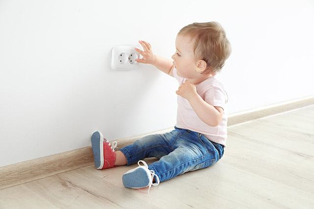 Baby proofing: Cover your electrical outlets, Source: Crystal Watson, MakeYourBabyLaugh.com baby proofing