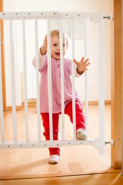 Baby proofing: Install safety gates, Source: Crystal Watson, MakeYourBabyLaugh.com baby proofing