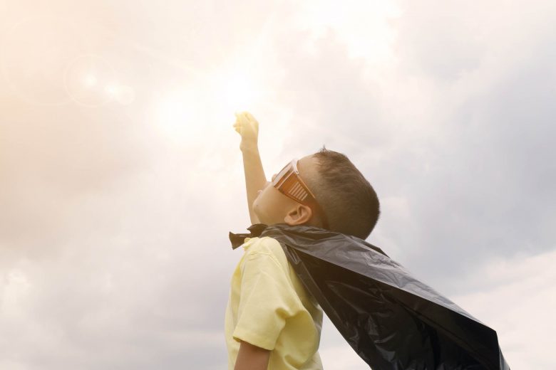 Superhero Kid, Source: Pexels 8 ways to encourage your child to be physically active