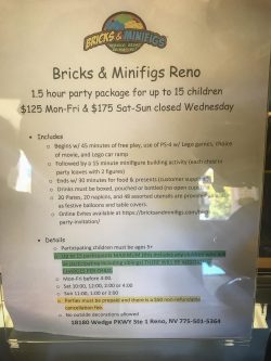 Bricks & Minifigs Reno, Nevada: Birthday party details, 2017 Copyright Will Hull, Windy Pinwheel bricks %26 minifigs