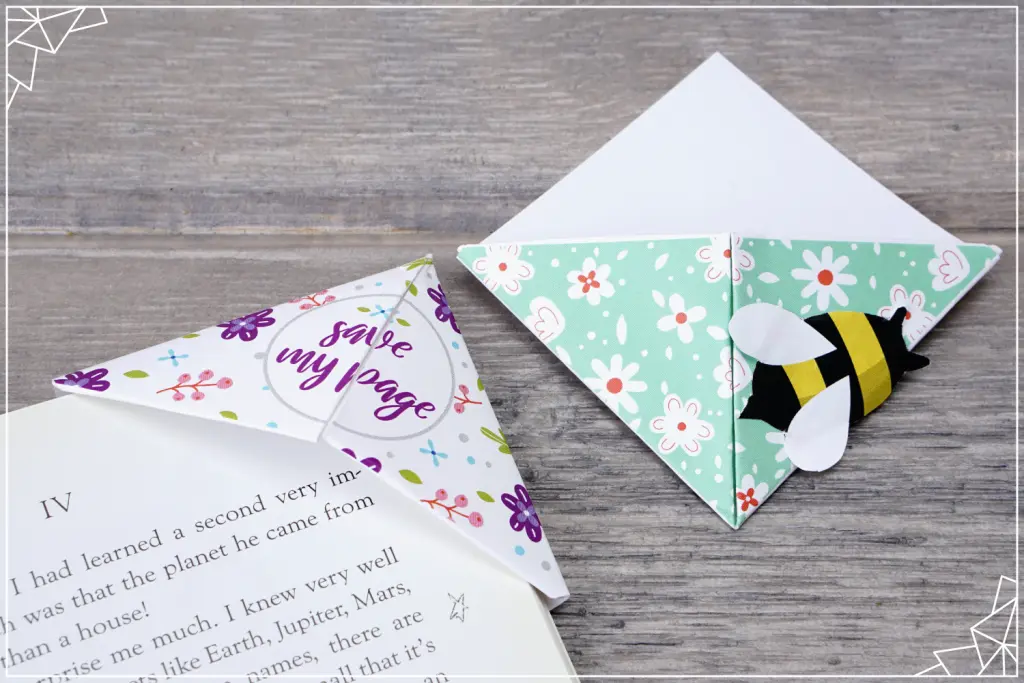 Free printable origami bookmarks (Busy Bee), Source: PersonalCreations.com free printable origami bookmarks for kids