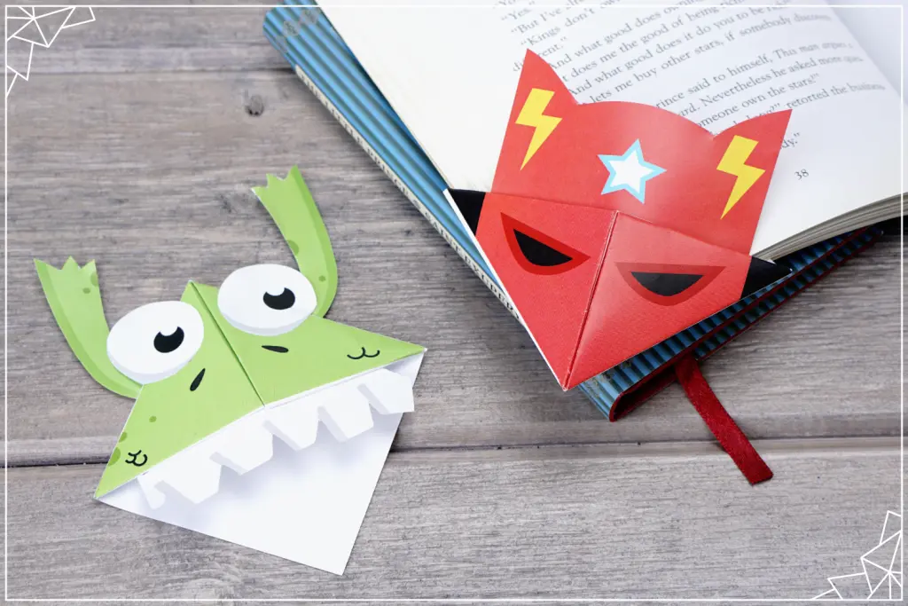 Free printable origami bookmarks (Superhero), Source: PersonalCreations.com free printable origami bookmarks for kids