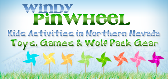 Windy Pinwheel: Kids activities in Northern Nevada, Toys, Games & Wolf Pack Gear